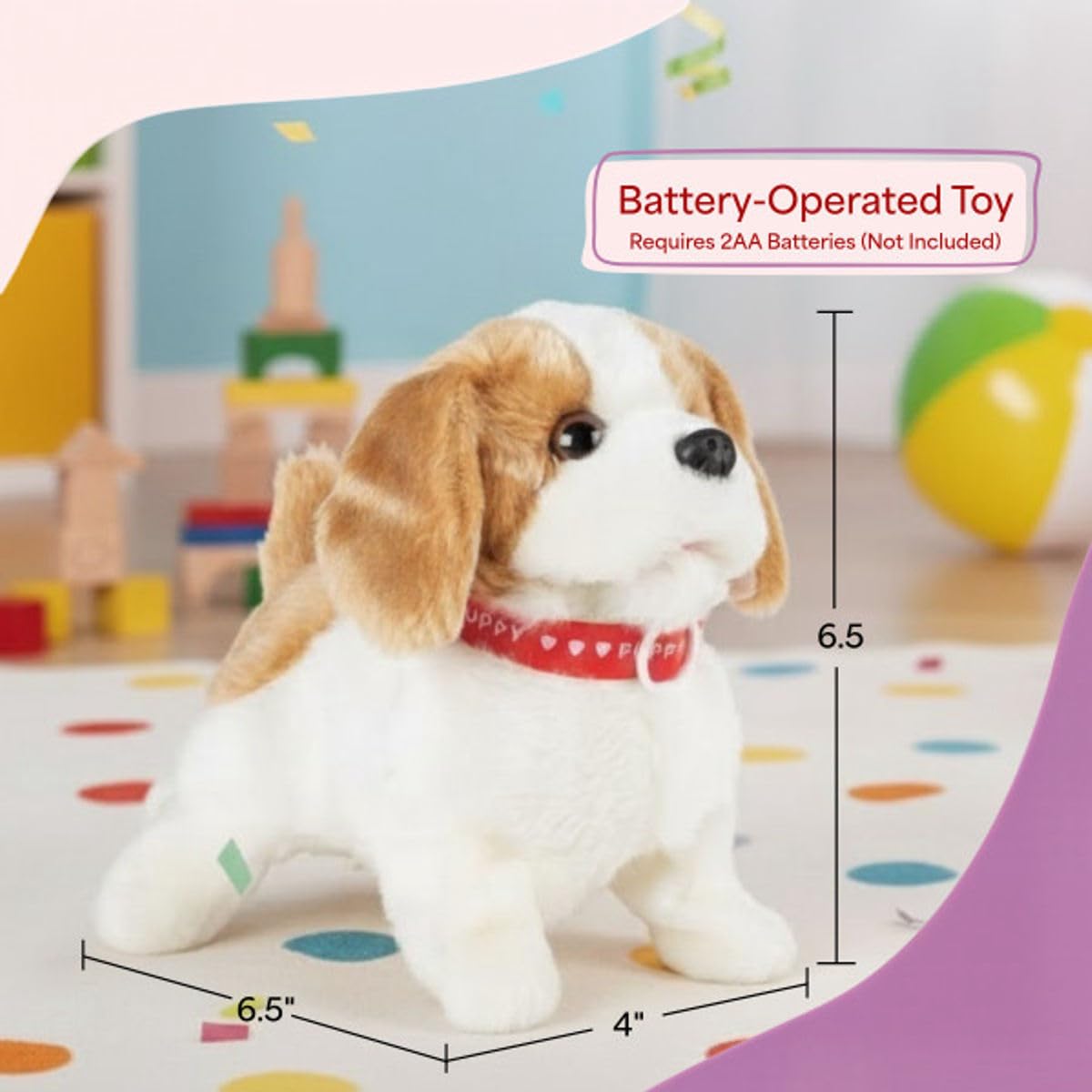 Amazon.co.jp: Happy Trails インタラクティブぬいぐるみ子犬おもちゃ
